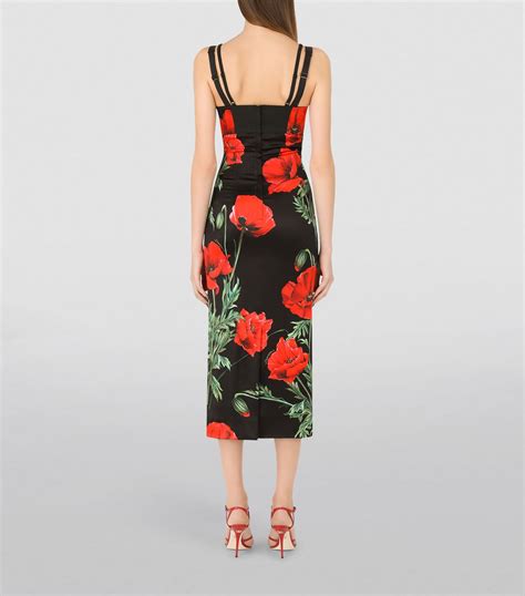 dolce gabbana floral drops|dolce gabbana floral midi dress.